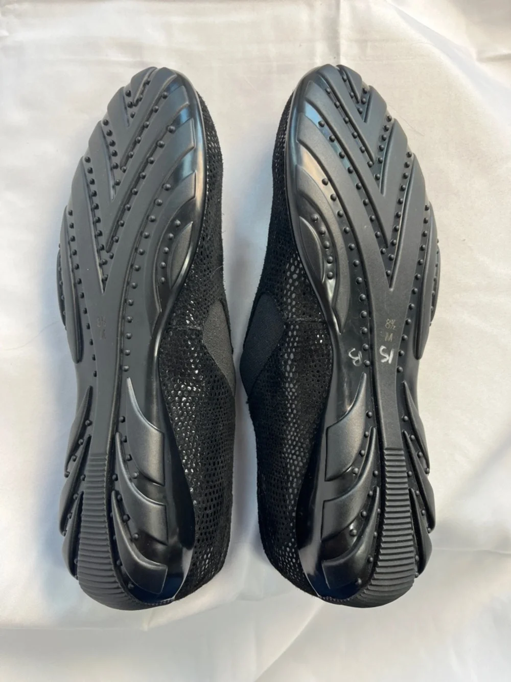Vaneli Black Slip-On Loafers with Subtle Sheen